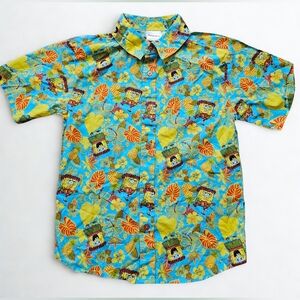 Nickelodeon Kids SpongeBob Tropical Button-Down Shirt